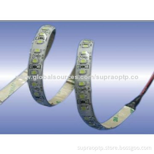 Warm White Color Flexible LED Strip, 30 Pieces of 3528 SMD LEDs/Meter, 120 Degrees Beam Angle